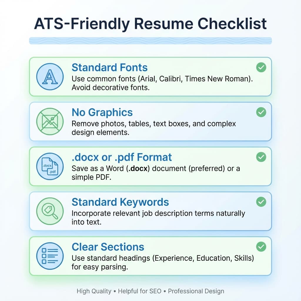 Combination Resume ATS Checklist ATS-Friendly Resume Checklist for Combination Format - Essential tips to ensure your hybrid resume passes automated screening systems.
